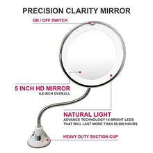 My Flexible Mirror 10x Ingrandimento Make Up Round Vanity Mirror per la casa, Uso del bagno con ventose Super Strong come visto in TV