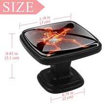 Chitarrista-Fiery 4 PCS Pomelli per Porta, Pomolo per Mobile, Pomelli per Mobili con Viti, Maniglia per Armadietto, Pomelli per Porta, Pomelli per Cassetti per Porta, Armadio, Cassetto e Credenza