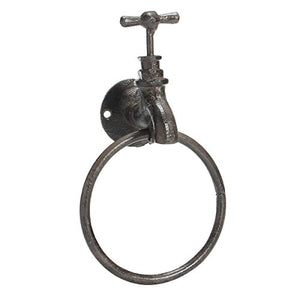 DyNamic Cremagliera Del Supporto Del Portasciugamani Di Casa Del Gancio Del Tovagliolo Dell'Anello Del Gancio Di Bagno Industriale Del Ferro Da Stiro Rustico
