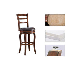 HYY-YY Sgabelli Legno Set Industriale Sgabello Alto (Confezione da 2) Patio Girevole Dining Chair (Colore: Brown, Dimensione: 52 * 55 * 115 Centimetri)