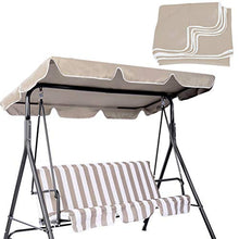 XBXB Copertura per Dondolo da Giardino 2/3 Posti, UV Impermeabile Parasole di Blocco Tessuto Facile da Pulire, per La Parte Superiore della Copertura Dell'amaca Giardino Esterno (Color : 142x120CM)