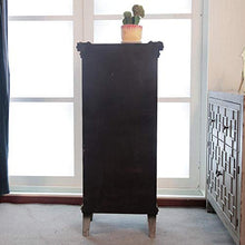 QKJD Armadi di Portico Paese Americano da Pranzo Retro armadi in Legno Retro Vecchio Multi-Layer cassetto armadietto di stoccaggio mobili 50x35x115CM
