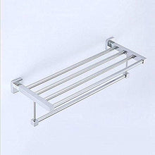 PYROJEWEL Bar a Parete Quadrata Rail a Parete Rack Appendiabiti in Acciaio Inox cremagliera mensola del Bagno Doppia cremagliera mensola da Bagno