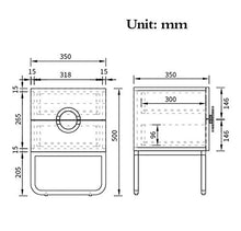 Comodini camera Comodino in treppiede in Ferro battuto con Armadio a 2 cassetti, Mini Armadio Creativo per Piccoli Appartamenti Europei, Armadio Letto