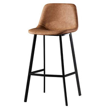Sgabello Da Bar Ristorazione Bar Stool Schienale alto moderna Sgabelli colazione cucina Bancone presiede i piedini in metallo for bar, pub, cucina domestica e Ristoranti Max.carico 200kg
