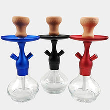 GSYH Alluminio Hookah Set, 35Cm Shisha Tubi Completi Fumatori Tubo di Acqua per Il Partito di Sala,Nero