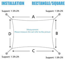 Cool Area Tenda a Vela Quadrata 3 x 3 Metri, Vela Ombreggiante Impermeabile Protezione Raggi UV per Giardino Balcone Terrazza, Sabbia