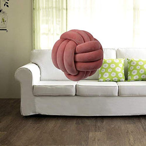 Gertok Cuscini Decorativi Bambini Cuscino Annodato Cuscino Soffice Cuscino Morbido Cuscino di Velluto Cuscino Decorativo per Camera da Letto Light Orange,27cm/10.63inh