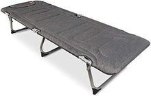 - Sedia reclinabile in lega di alluminio grigio scuro lettino da campeggio all'aperto letto pieghevole letto singolo Siesta Lounge Chair ufficio semplice portatile adulto letto ospiti