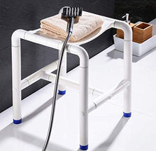 Sgabello da doccia Bagno sgabello bagno con sedia a rotelle Sgabello in acciaio inox da bagno delle feci della sede di scorrimento Anziani Anziani disabili Stool Chair sgabello bagno ( Color : White )