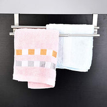 Smandy Doppi Strati di portasciugamani da Bar in Acciaio Inox portasciugamani telescopici Supporto Appendiabiti Organizer Parete portasciugamani per Bagno Cucina