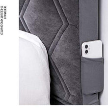 Copri Testata Letto,Copertura per Testiera per Letto Imbottita Fodera Elastica Protezione all-Inclusive Testata Singolo Matrimoniale Anti-Collisione Cuscino,Lavabile (Color : A, Size : 160cm)