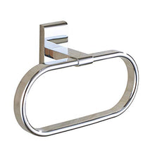 Flybath Ovale Anelli Portasciugamani Ottone Massiccio Finitura Cromato Lucida Bagno Porta Asciugamani Montaggio a Parete