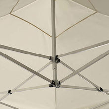 Tidyard Gazebo Professionale Pieghevole (con Pareti),Tende Esterno in Alluminio 3x3m Crema/Bianco 1# 2# 3#