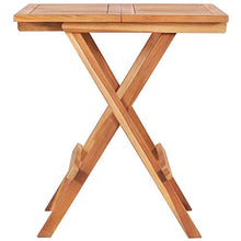FAMIROSA Tavolo da Bistrot Pieghevole 60x60x65 cm in Massello di Teak-8996