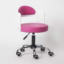 Poltrone Nubao Computer Sgabello sedia con ruote, Sgabello regolabile con Blue PU sedile in pelle sintetica, Altezza regolabile 48-58 cm, peso 160 Kg supportati, Clinica Stoolfor parrucchiere Hair Cut