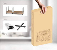 JINPENGRAN Non Tessuto Piegare Portatile Armadio, Robusto e Durevole, Armadio di 170 * 105 * 45cm