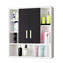 Armadietti a specchio per Bagno Specchio per Trucco Specchio con ripiano Armadio per lavabo Armadio per medicinali a Parete (Color : Bianca, Size : 70 * 14 * 80cm)