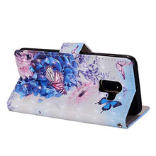 Bear Village® Galaxy A5 2018 Cover, Alta qualità Custodia in Pelle con TPU Antiurto Interno Caso, Funzione Stand, Magnetica Cover per Samsung Galaxy A5 2018, Farfalla
