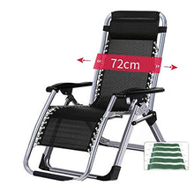 Sywlwxkq Sedia a Sdraio da Giardino a gravità Zero Soggiorno Balcone Sedie a Sdraio da Giardino Lettini da Sole Pieghevole Regolabile Supporto Portatile Leggero 200 kg Nero
