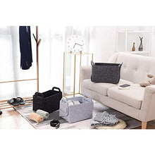 XIXIAO - Cesto portabiancheria in feltro per armadi, cassetti, armadio, cassettiera, cassettiera, M: 40 x 28 x 25 cm, colore: Grigio