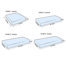 Suuki Copri Seduta per Divano,Coprisedili per Divano/Divano Elastico 1/2/3/4 posti,Fodera per Cuscino Antiscivolo per Ufficio/Negozio/Studio,Protezione per mobili-Grigio Scuro_1 Posto Grande