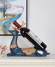 JL Tabletop Wine Rack, Vino Bottle Holder, Cervo Wine Forma mensola del Supporto della cremagliera del Vino del Metallo Scultura pratici Artigianale Pagina Caduta Decorazione Decorazione for la casa