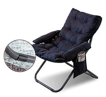HongTeng Divani Pigro Divano Fagiolo Tatami Sedia Pieghevole Sedia Computer Casa Balcone Reclinabile Tre Regolabile + Poggiapiedi + Cuscino 63 × 75 × 85 cm (Color : Gray)