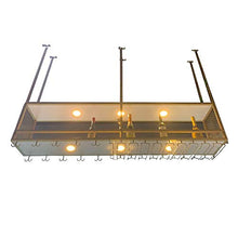 Portabottiglie portabottiglie da appendere, portabicchieri a calice rovesciato, adatto a più scene/d'oro / 150×30×80cm