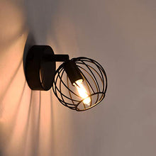 Lampada da parete BLOOM G9 28 W Gabbia in ferro, lampada retrò industriale, lampadario minimalista vintage Loft IP20 10,5 x 14,5 cm