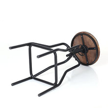 IKAYAA Industriale Sgabello Altezza Regolabile Sgabello Stile Vintage Industriale Sgabello da Cucina