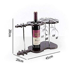 WZHZJ Nuovi scaffali for Vino in Legno di Sequoia Bar in Legno Appeso 5 Tazze Porta Bicchiere for Vino Portabottiglie for Vino
