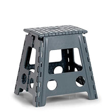 Zeller 13037 - Sgabello pieghevole in plastica, certificato TÜV, portata fino a 150 kg, circa 38,5 x 31,5 x 39 cm