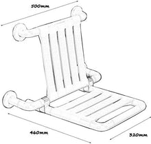 Bath Chair Bagno Sgabello Pieghevole Doccia Sedile a Parete Antiscivolo igienici Anziano Uomo di Prendere Una Vasca da Bagno su Uno Sgabello Sicurezza