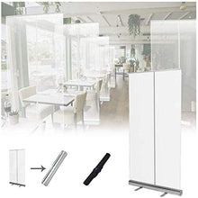 DQ-手すり 80 Centimetri X 200 Centimetri Portatile Starnuto Protezione Libera Score Pop Up di Plastica Divisore, Bandiera Protezione Sneeze Schermo di Plastica Trasparente dello Schermo