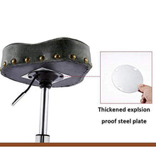 Poltrone Nubao Maestro Massaggio Gambe Sgabello con ruote, regolabile Artista Sgabello con Gold Frame PU nero Sedile cuoio sintetico, altezza regolabile 40-66 cm, Reggere il peso di 160 Kg, Parrucchie