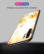 Suhctup Compatibile con Huawei P Smart 2019/Honor 10 Lite 2019 Custodia Protettiva in Vetro Temperato 9H + Cornice Paraurti in TPU Silicone Morbido Assorbimento Degli Urti Protezione -Albero 2