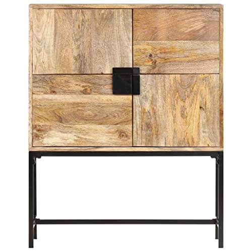 vidaXL Legno Massello di Mango Credenza Alta Madia Mobile Armadietto Armadio Mobiletto Alto Portaoggetti Cassa Cassapanca 80x30x100 cm