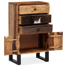 vidaXL Credenza in Legno Massello di Sheesham Armadietto Portaoggetti Madia