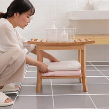 bambù Impermeabile Panchina, Doccia Sgabello, Conservazione Organizzatore Ecologia Antiscivolo Deadweight 250kg con Ripiani per Interni Bagno, All'aperto LSXIAO (Size : 59.5x30.5x44cm)