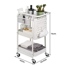 LYM &ripiano di stoccaggio Mensole della Cucina, da Terra Carrello può Mobile Bagagli Shelf -3 Pavimenti Scaffale di Finitura