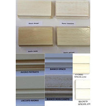 Estea Mobili - ARMADIO 4 ANTE ABETE SPAZZOLATO BIANCO LEGNO MASSELLO L 231 P 63 H 219 - 305-A - come foto