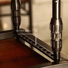 LYLSXY Portabici per Vino, Legno Massello + Ferro Retrò Sospensione Ristorante Bar Display Goblet Let Cablets