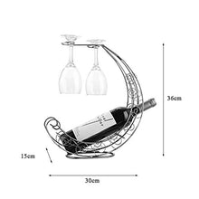 Botte di Rovere Dispenser di Vino Cremagliera Del Vino, Disegno Creativo Della Barca Della Luna Il Vetro Di Vino Può Essere Appeso Per Il Ristorante Antivari Del Vino Della Casa Decorazione Del Regalo