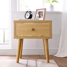 MMWYC Comodino Mobili Camera da Letto Semplice di Legno Solido Log Colore Box portaoggetti Lato Mobile ad Angolo Gabinetto 45 * 39 * 50cm Bella Cabinet Piccolo Comodino