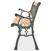 Panca da giardino retrò per esterni, sedia a sdraio da giardino, decorativa, sedia a telaio metallico, per cortili, terrazze, caffè, 122 x 51 x 73 cm