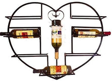 PZW Semplice e Creativo Ferro Americano a Forma Di Cuore Appeso a Parete Cremagliera Portabottiglie Personalità Creativo Appeso Cremagliera Portabottiglie