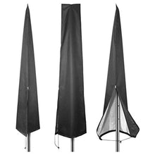 SZYZ Copertura per ombrellone da Esterno Protezione UV Impermeabile Copertura da Giardino in Tessuto Oxford Nero