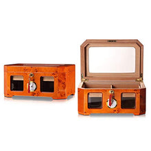 Cigar Box di stoccaggio Placcato Oro umidificatore igrometro Cigar Humidor Cedro Spagnolo Classic Legno Piano di Vernice Perfetto da Usare in Ufficio e Camera da Letto