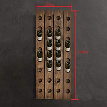 DZX Portabottiglie per Vino in Legno massello a Parete Portabottiglie per Vino Rosso Portabottiglie per Vino Creativo Portabottiglie per Vino (Dimensioni: 129 * 51cm) ， Espositore per Vino Rust